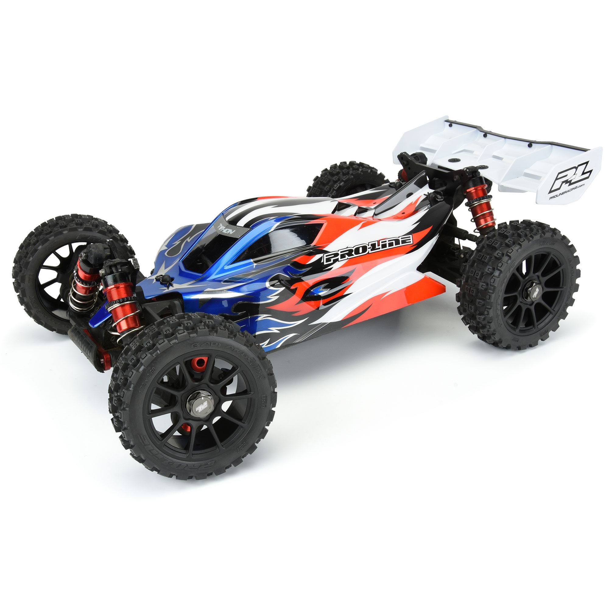 1/8 Mach 10 F/R Buggy Wheels 17mm (4) Black | Team Losi Racing