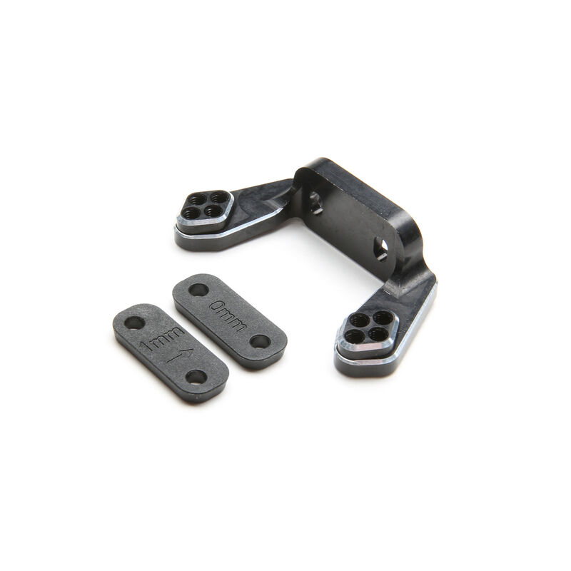 Rear Camber Block, Black with Inserts: 22 4.0