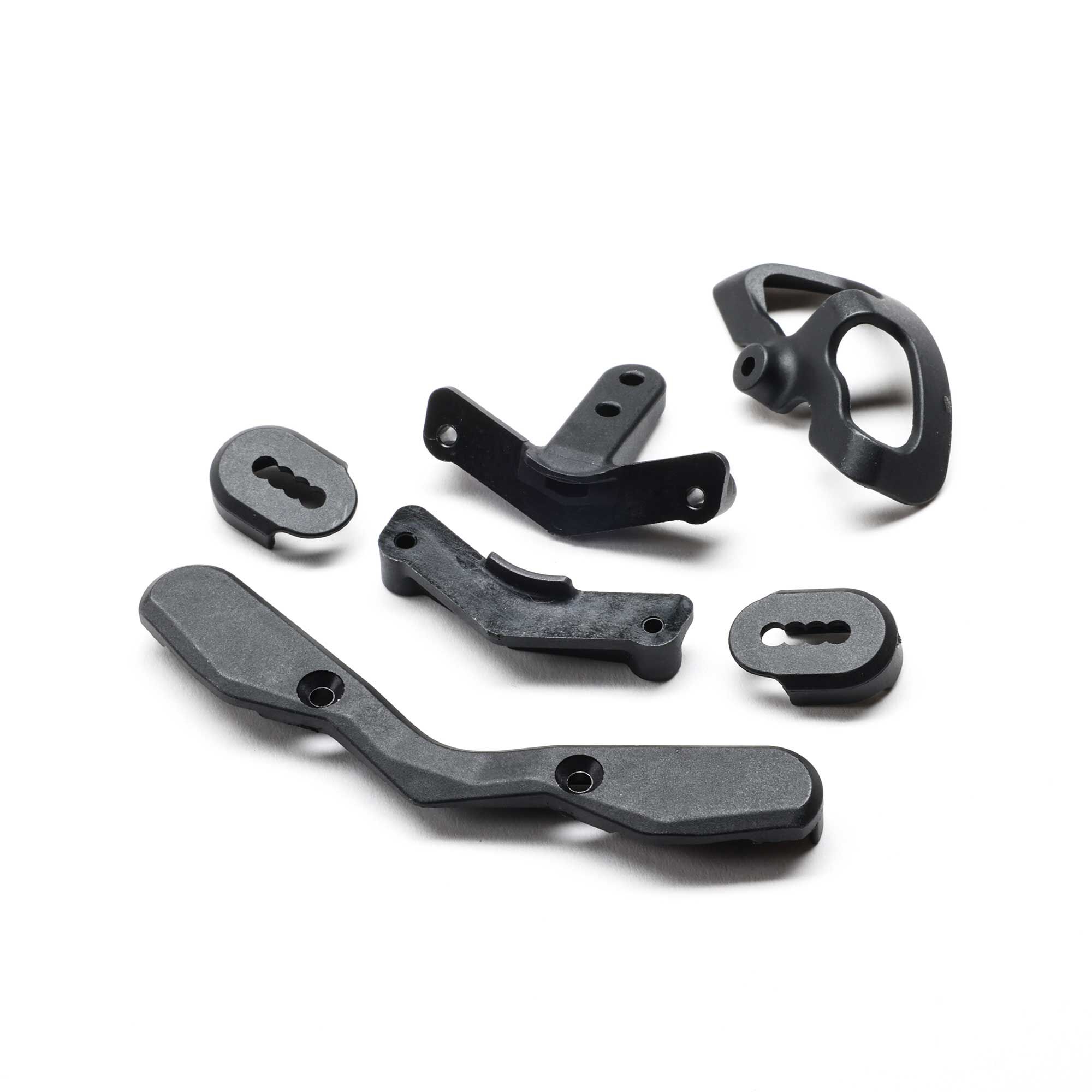 Team Losi Racing Shock Tower Guards, Up Wing Mount, Spur Shield