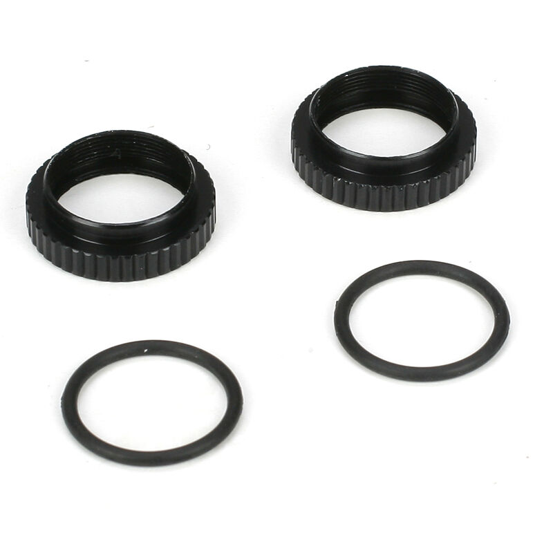 Shock Preload Adjuster Nut w/ O-rings: 22/22-4