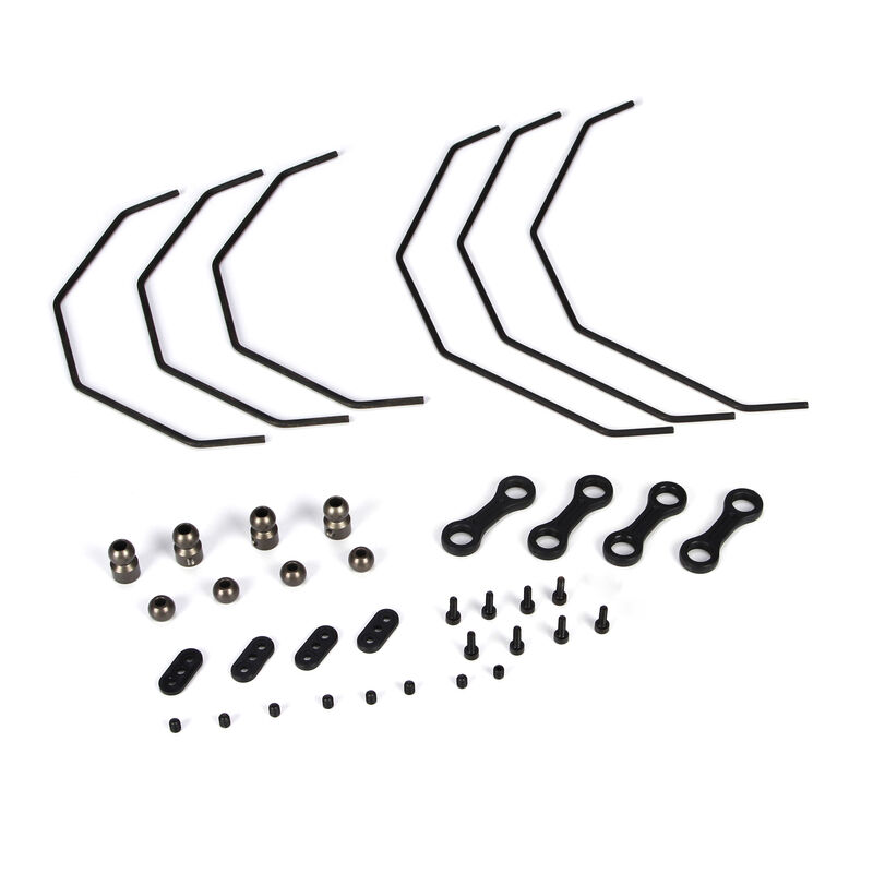 Sway Bar Set and Hardware (3 Each Front and Rear): 5IVE-T, MINI WRC