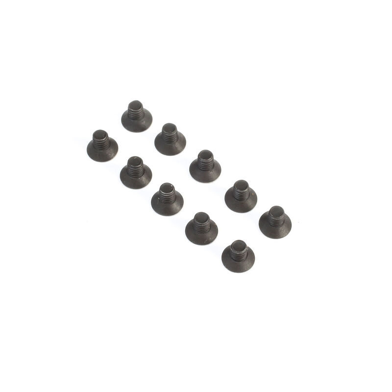 Flat Head Screws, M2.5 x 4mm (10)