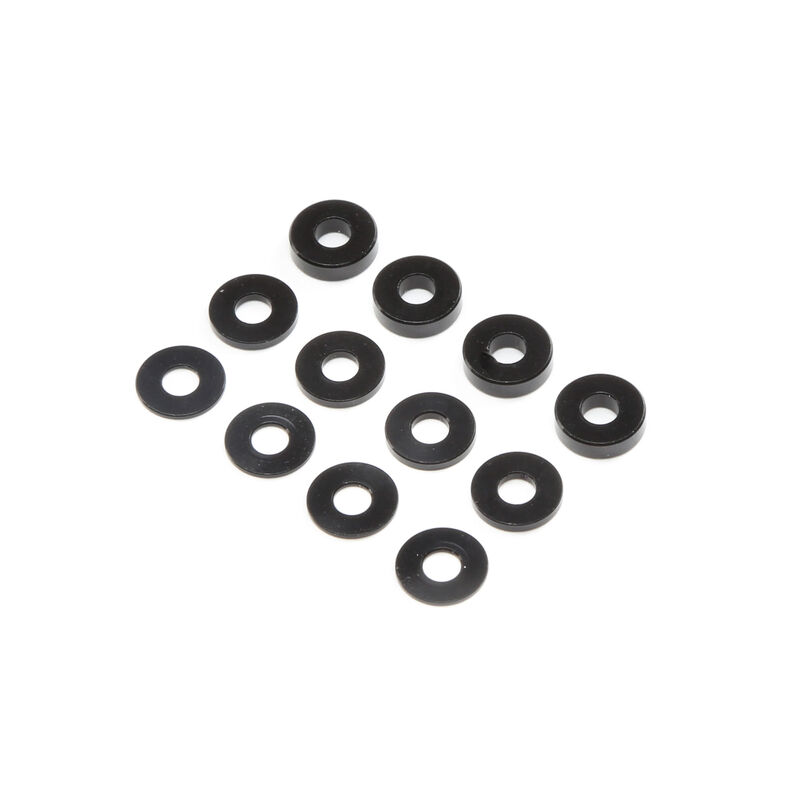 M3 Aluminum Washer Set, Black (4ea)