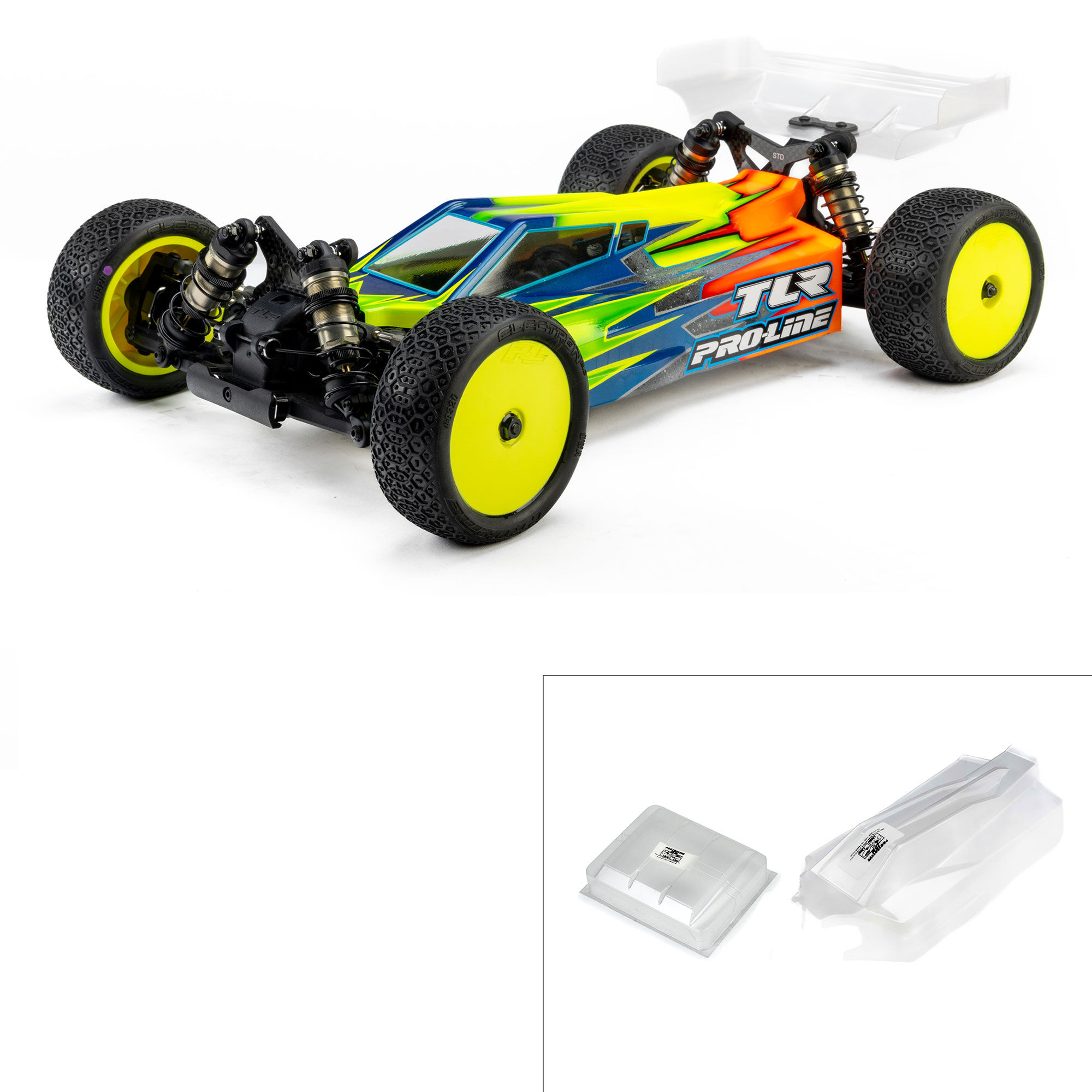 Sector Light Weight Clear Body: TLR 22X-4 2.0 | Team Losi Racing