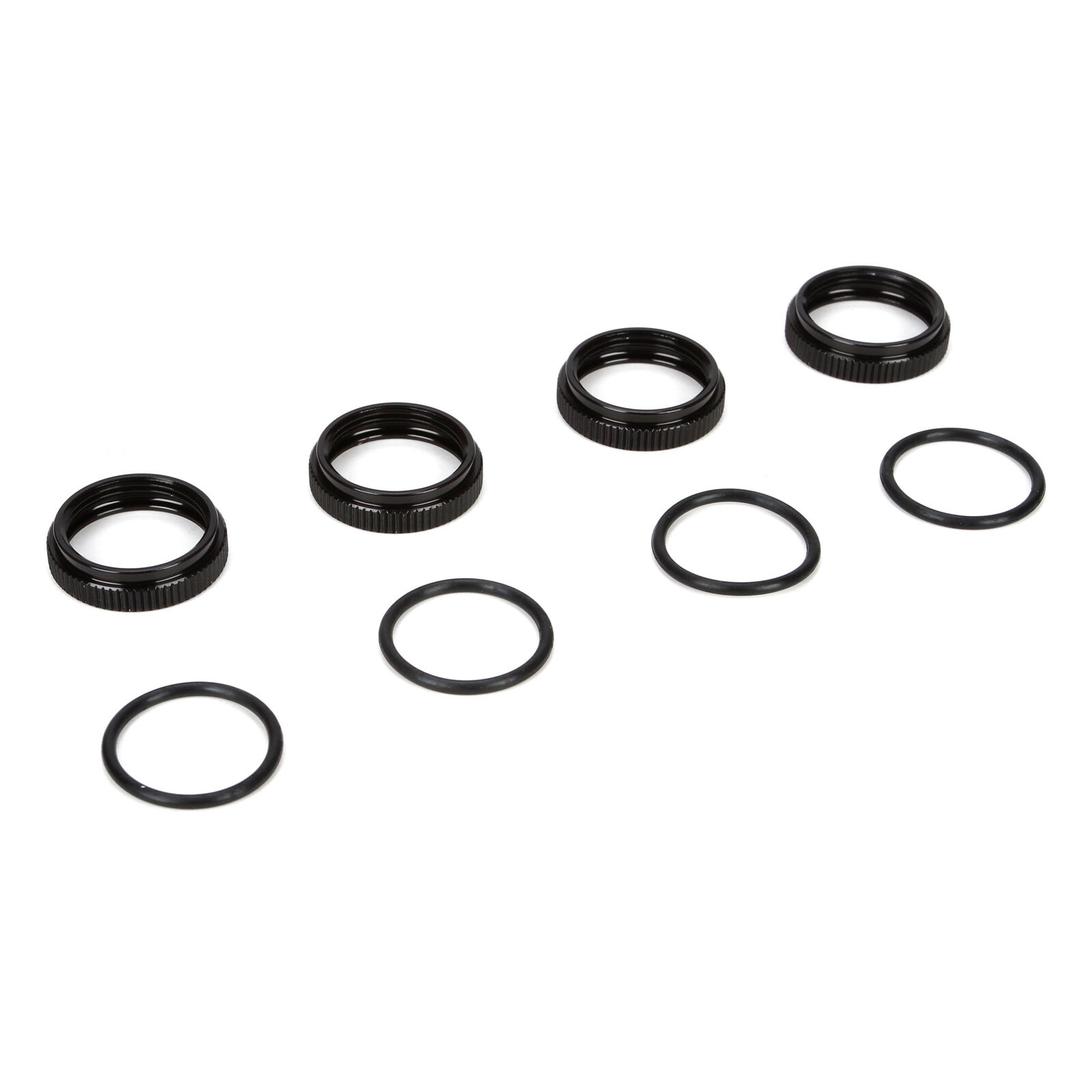 16mm Shock Nuts and O-rings: 8B 3.0