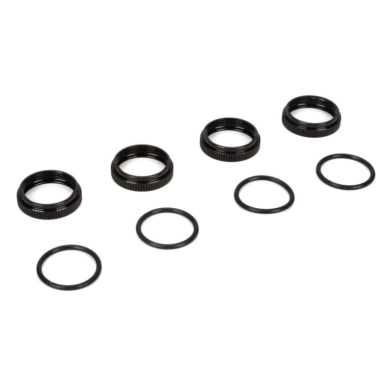 16mm Shock Nuts and O-rings: 8B 3.0
