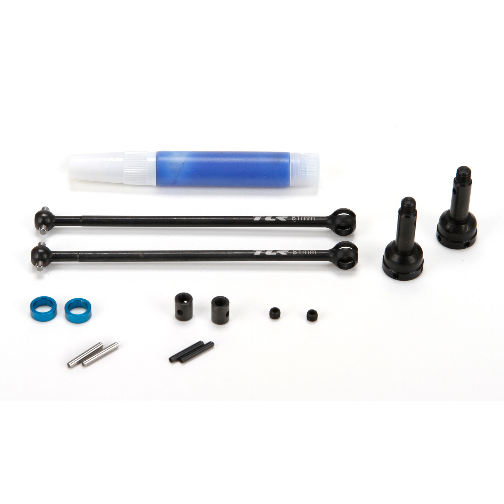 Team Losi Racing Front Driveshaft Set, CVA, Complete: 22-4 | Team