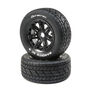 Bandito 1/5 SC Sport Mounted Black Tires (2)