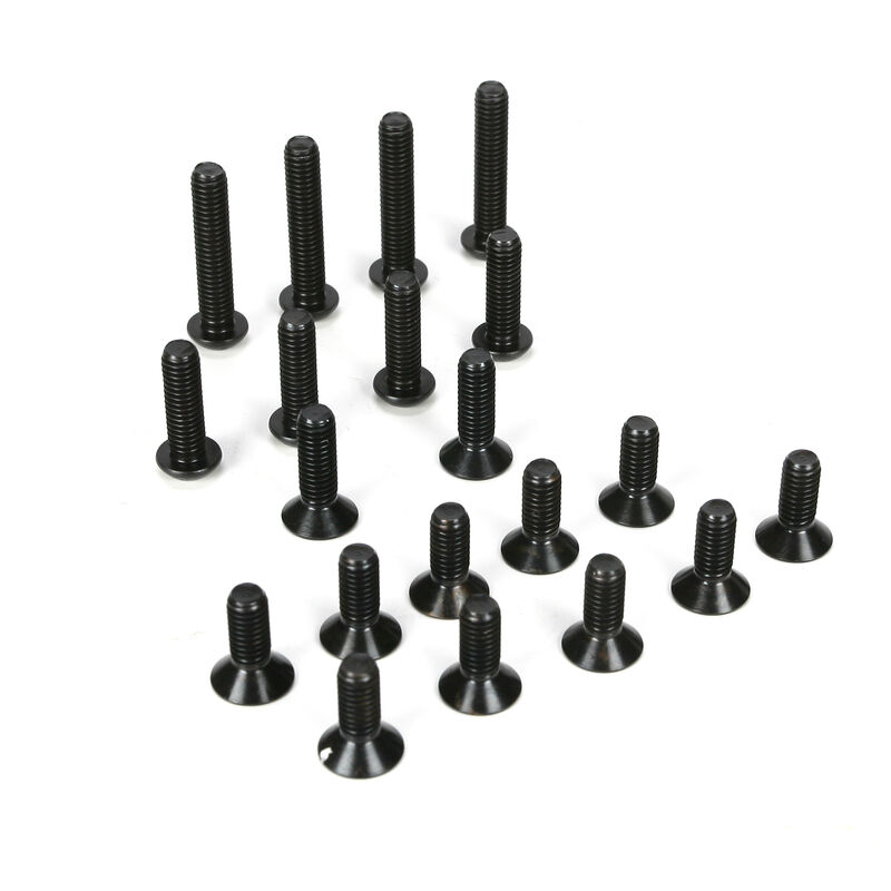 6mm Button Head & Flat Head Screw Assortment (20): 5IVE-T, MINI WRC
