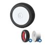 1/8 Super Nova SSLW Off-Road Tires Racer Bundle, White Wheels: Buggy