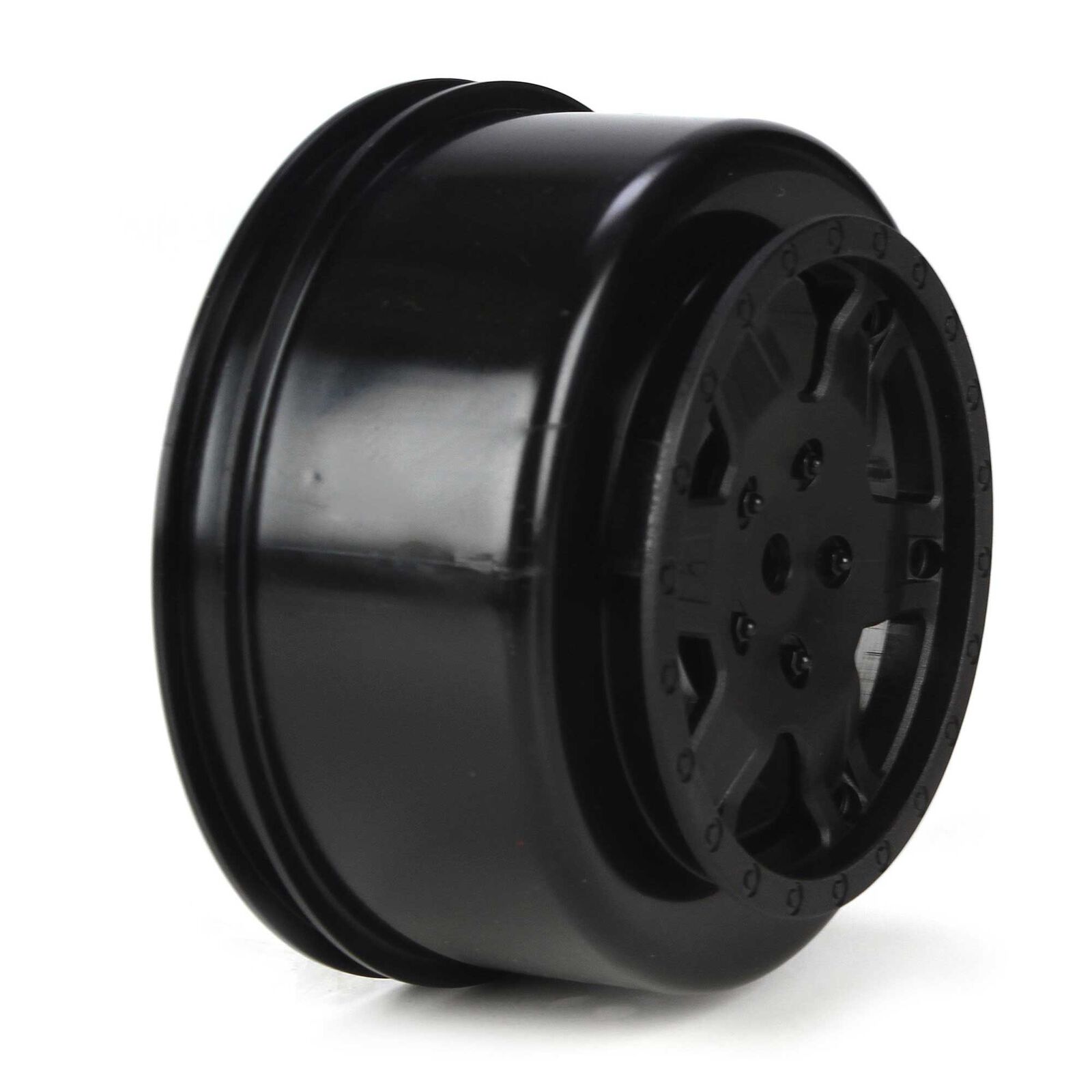 1/10 Front/Rear SCT 2.2/3.0 Wheels, 12mm Hex, Black (2): 22 SCT