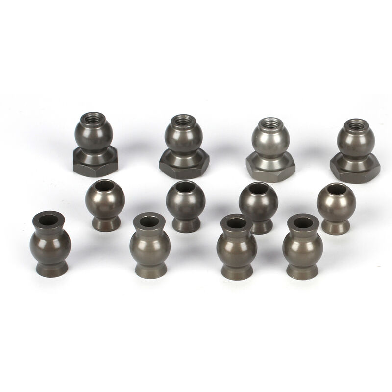 Camber & Steering Pivot Ball Set (12): 5IVE-T, MINI WRC