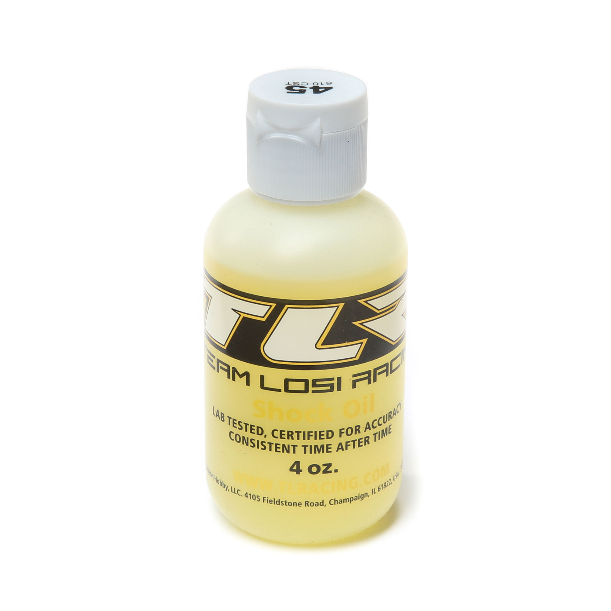 Silicone Shock Oil, 45WT, 610CST, 4oz | Team Losi Racing