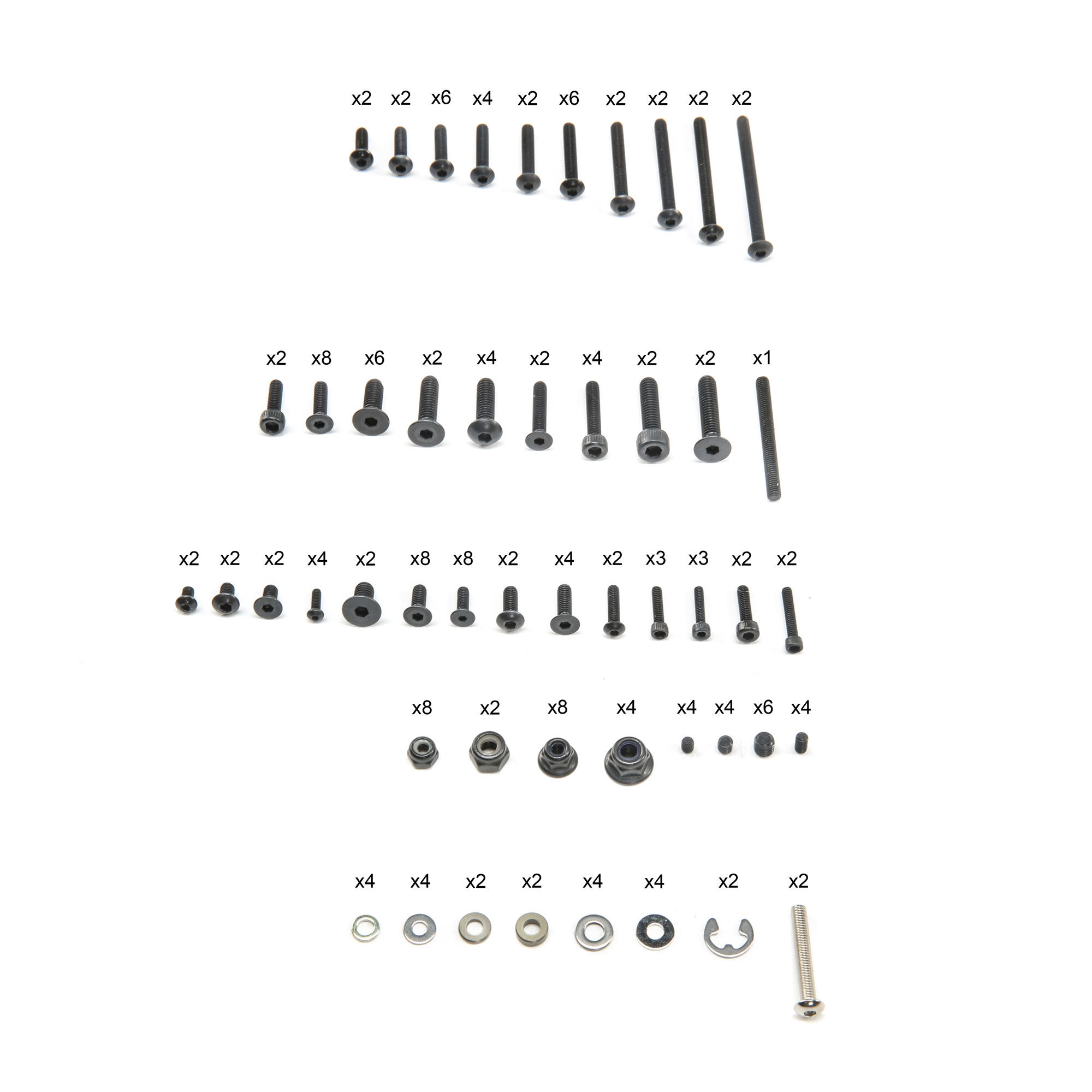 Team Losi Racing Screw Nut Assortment Box: 8X | Team Losi Racing