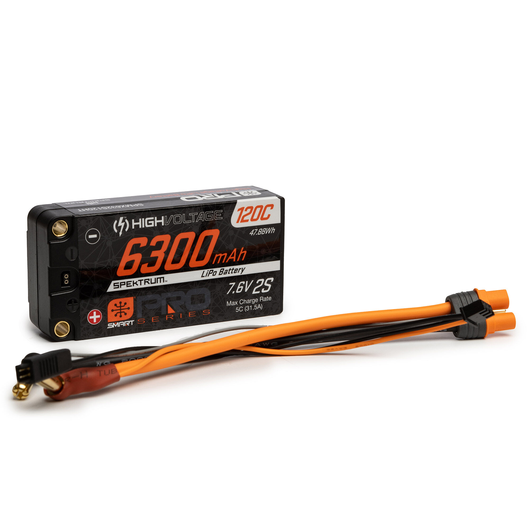 7.6V 6300mAh 2S 120C Smart Pro Race Shorty Hardcase LiHV