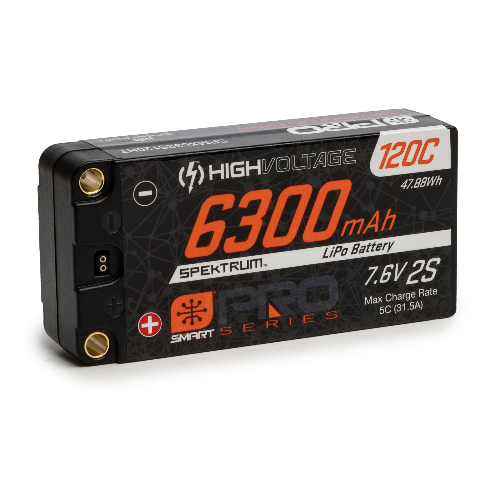 人気No.1 6300mAh 7.6V 2S LiHV Hardcase Shorty Race Pro Smart 120C スピーカー・ウーファー