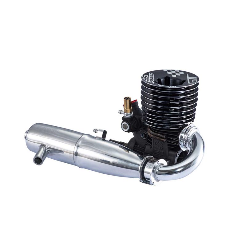 O.S. Speed R21GT 1/8 GT Engine with T-2060SC Pipe