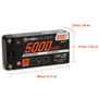 7.6V 5000mAh 2S 120C Smart Pro Race Shorty Hardcase LiHV Battery: Tubes, 5mm