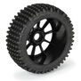 1/8 Gladiator M2 Fr/Rr Buggy Tires Mounted 17mm Black Mach 10 (2)