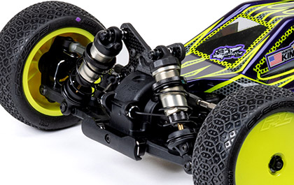 GULLWING FRONT ARMS for the Team Losi Racing  1/10 22X-4 2.0 DC 4WD Buggy Race Kit