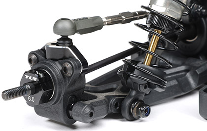 VARIABLE HEIGHT AXLE (VHA) REAR HUBS for the Team Losi Racing 1/10 22X-4 2.0 AC 4WD Buggy Race Kit